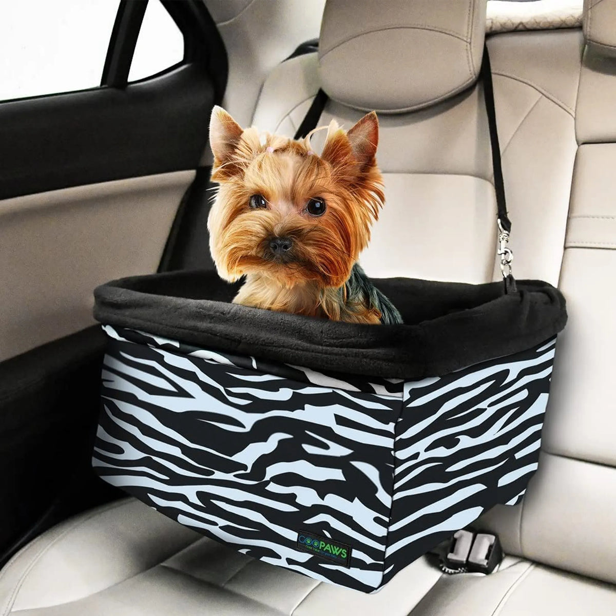 Asiento Elevado para Perros en el Carro