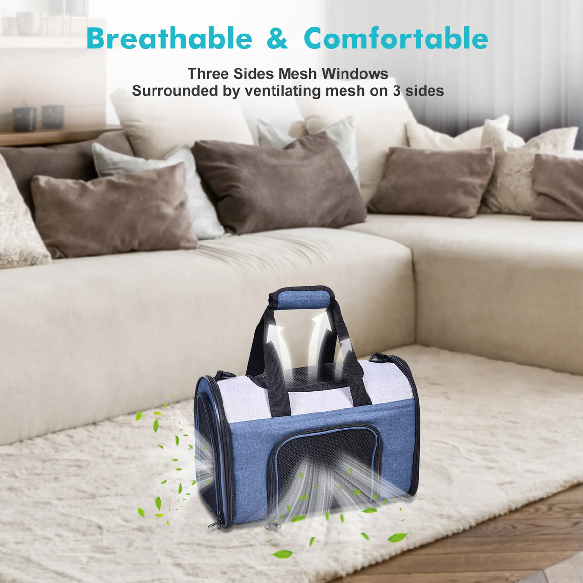 Bolso Transportador para Mascotas Aprobado para Aerolíneas