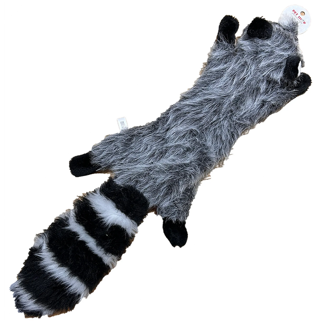 Peluche Mapache Aplanado con Chillidos (22 pulg.) – Pawtique