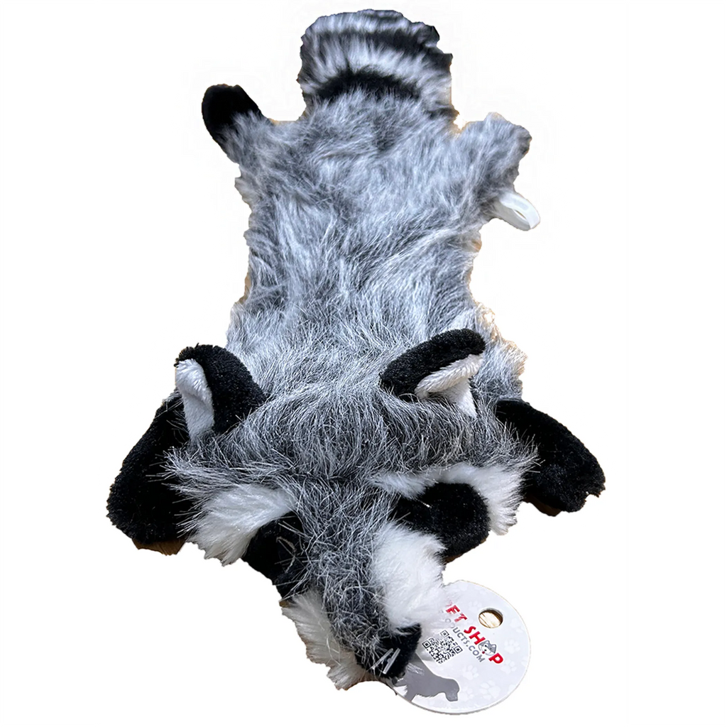 Peluche Mapache Aplanado con Chillidos (22 pulg.)