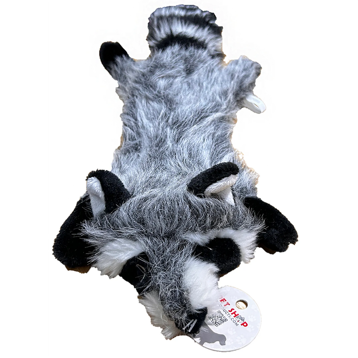 Peluche Mapache Aplanado con Chillidos (22 pulg.)