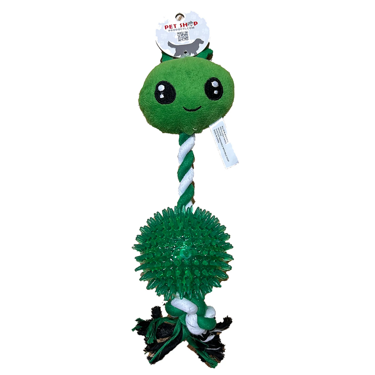 Juguete Extraterrestre 3 en 1: Bola, Soga y Peluche – Pawtique