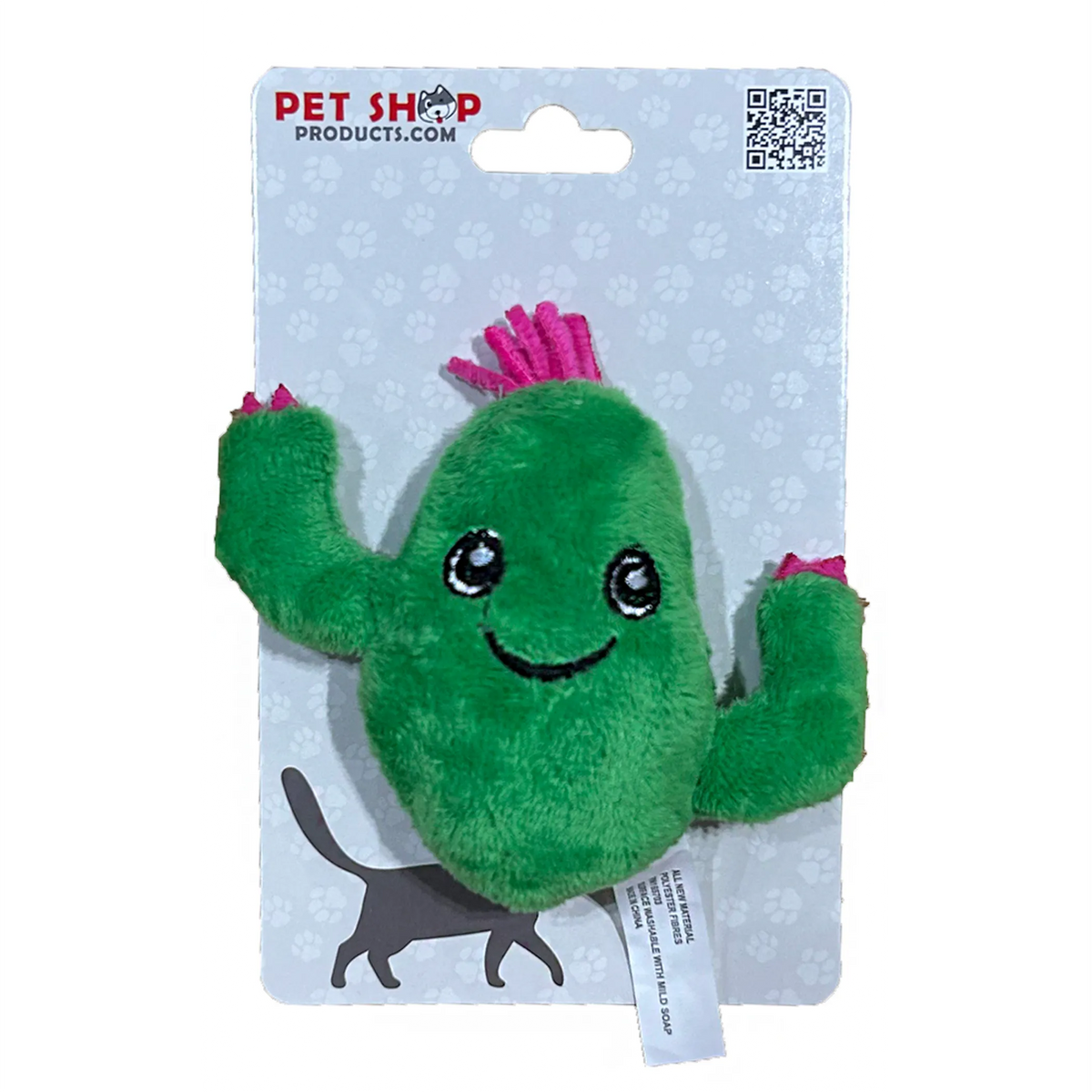 Cactus de Peluche Sonriente para Gatos – Pawtique