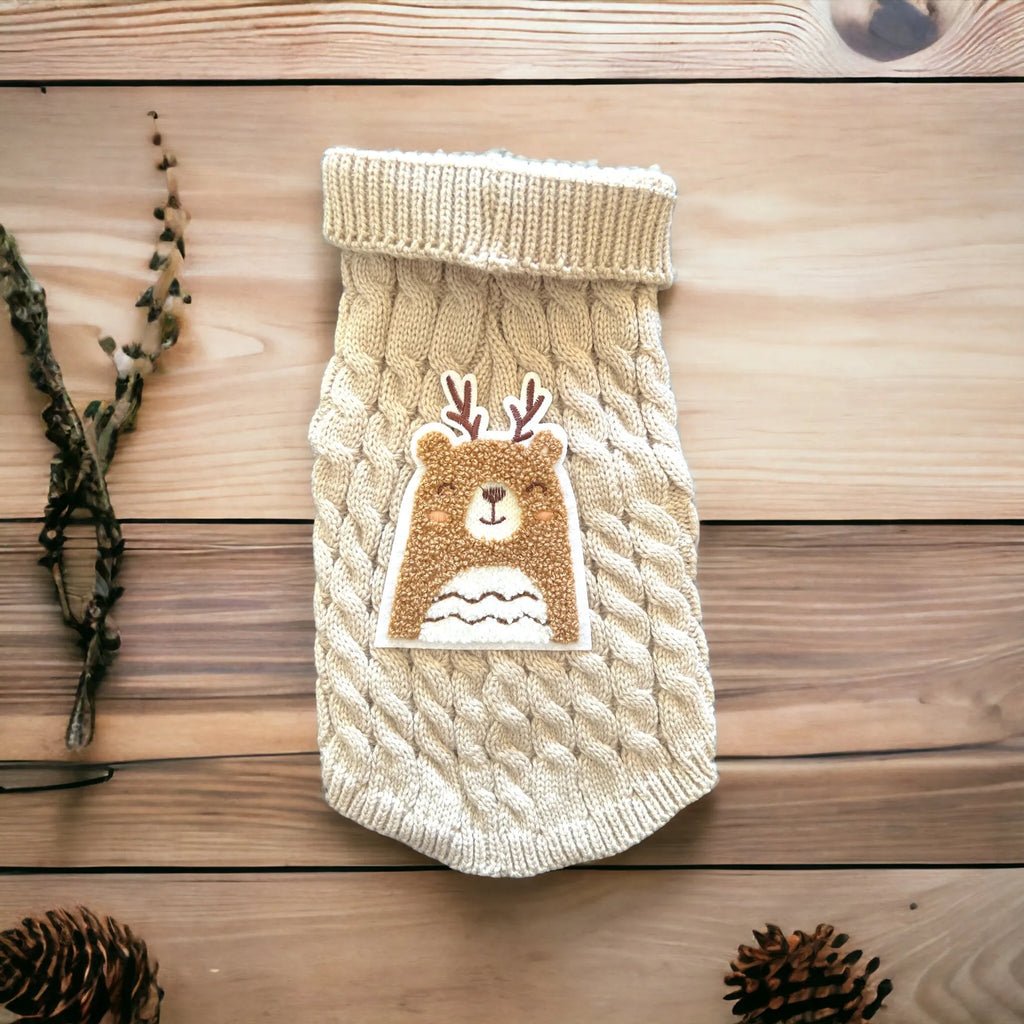 Suéter Cuello Tortuga de Oso con Astas – Pawtique