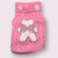 Suéter Tejido de Osito con Pompones – Pawtique