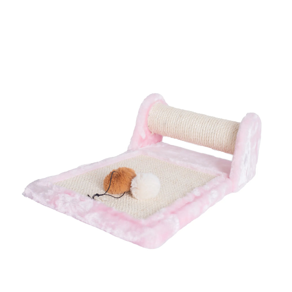 Rascador Rodante de Sisal con Peluche para Gatos