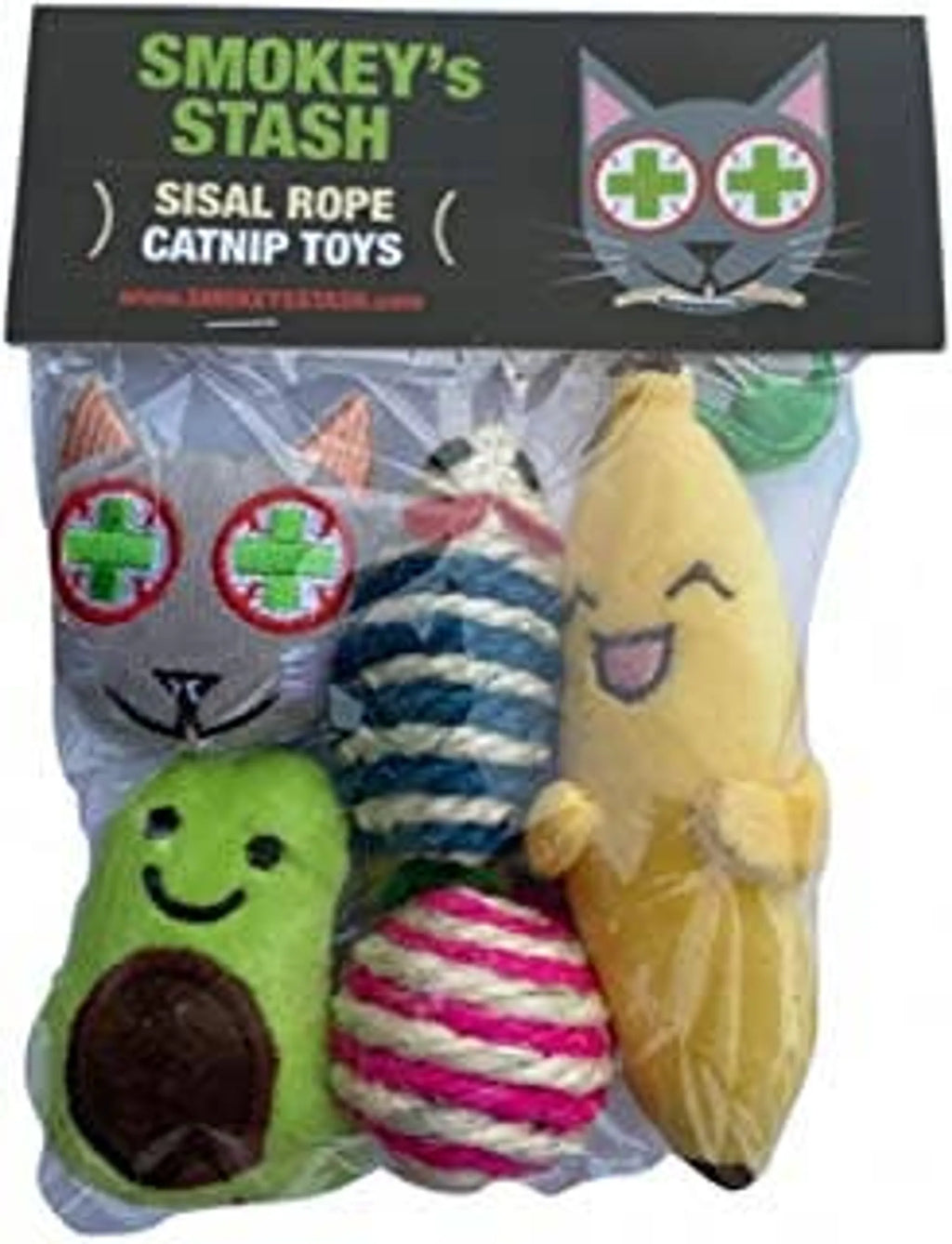 Juguetes con Catnip: Aguacate, Guineo y Soga de Sisal – Pawtique