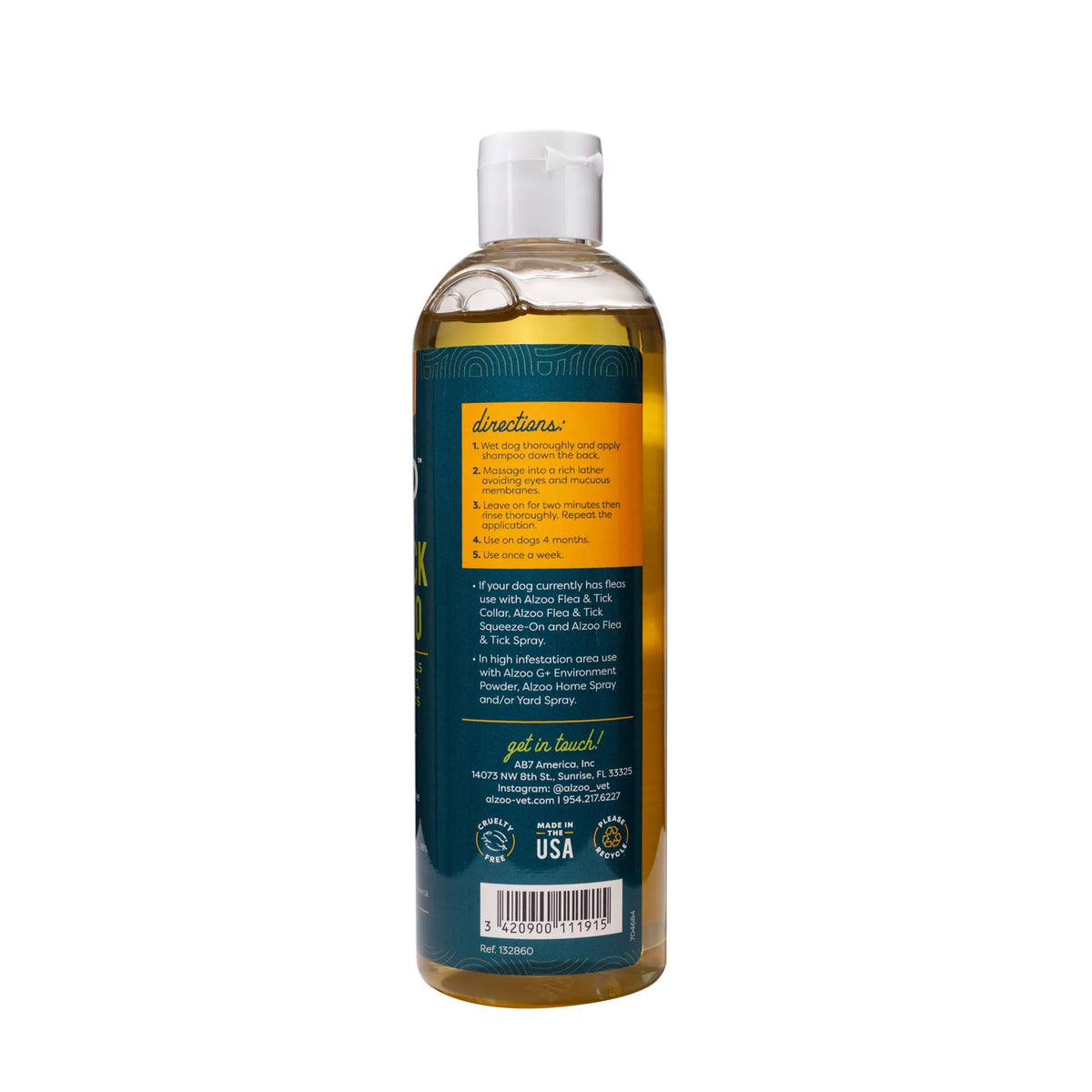 Champú Repelente de Pulgas y Garrapatas de Origen Vegetal (12 oz)