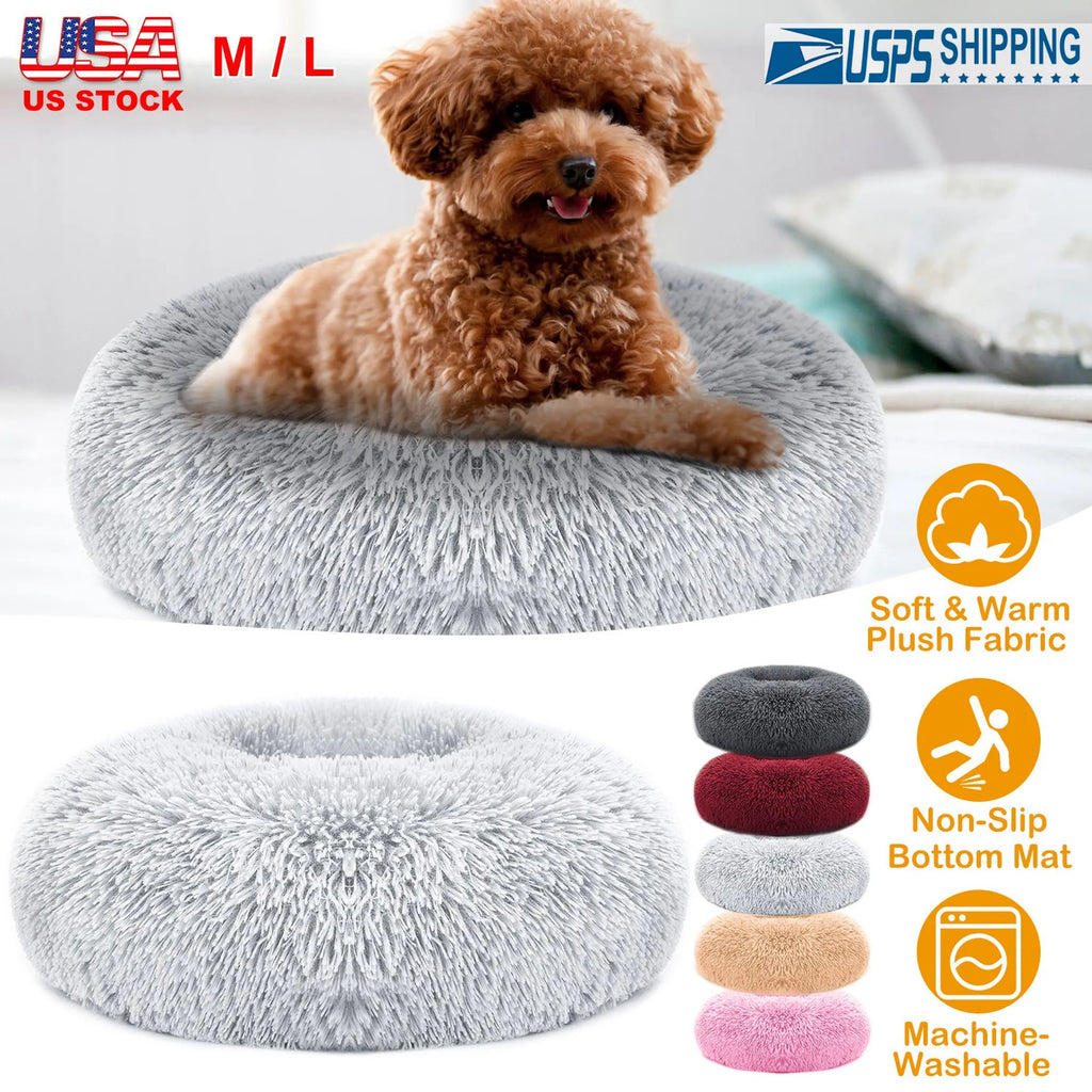 Cama de Felpa Suave y Calientita para Perros y Gatos