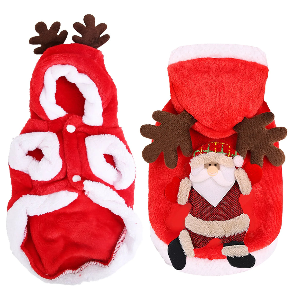Disfraz Navideño de Santa con Astas de Reno