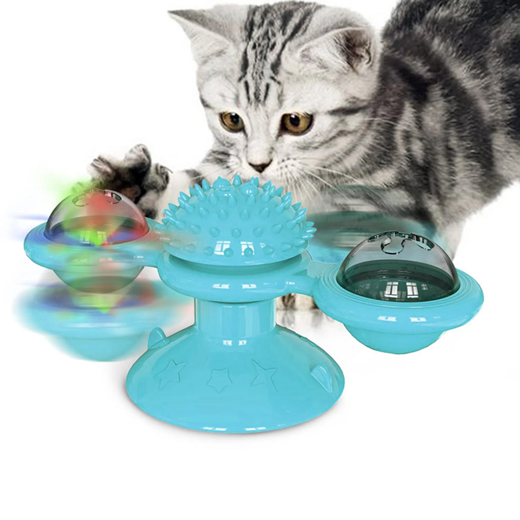 Molinito Giratorio Interactivo para Gatos – Pawtique