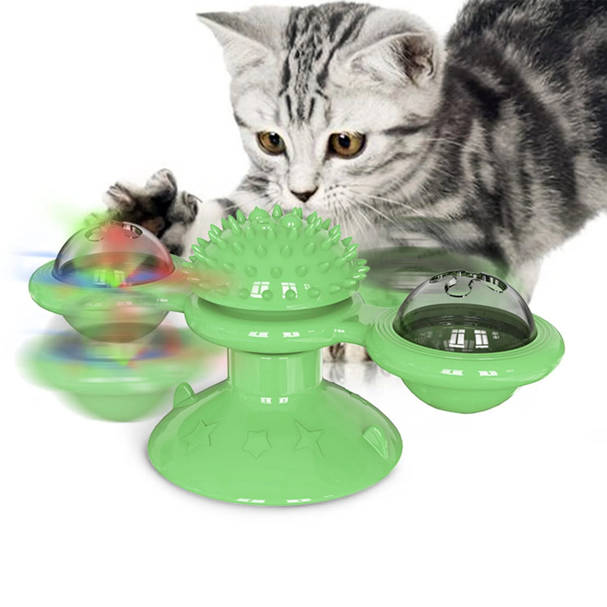 Molinito Giratorio Interactivo para Gatos