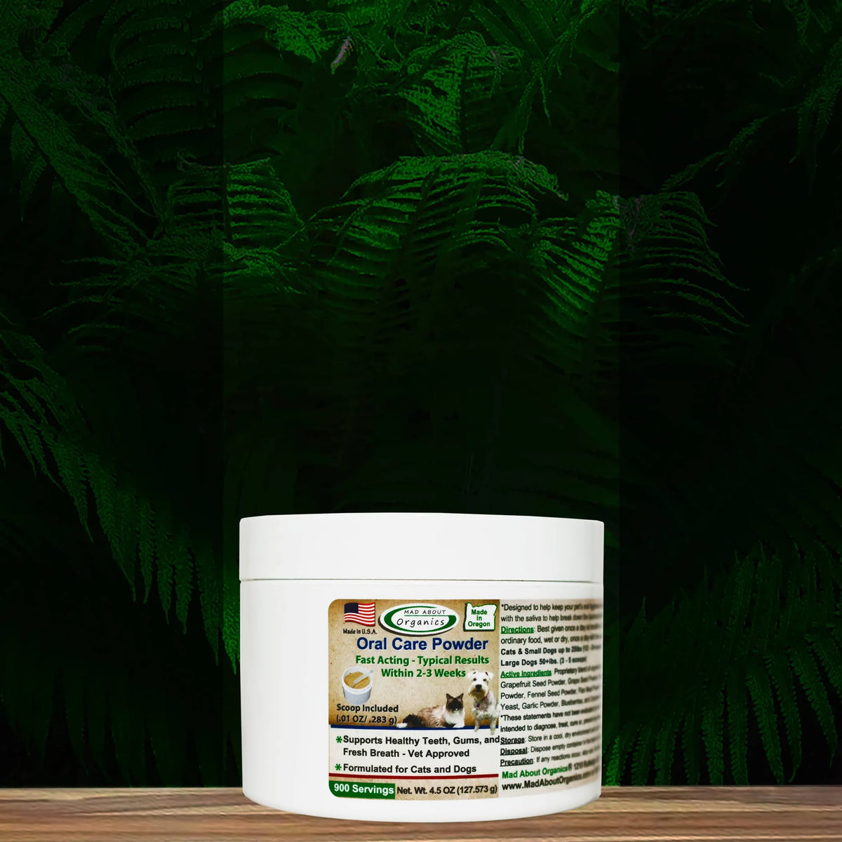 Polvo para el Cuidado Dental de Perros y Gatos
