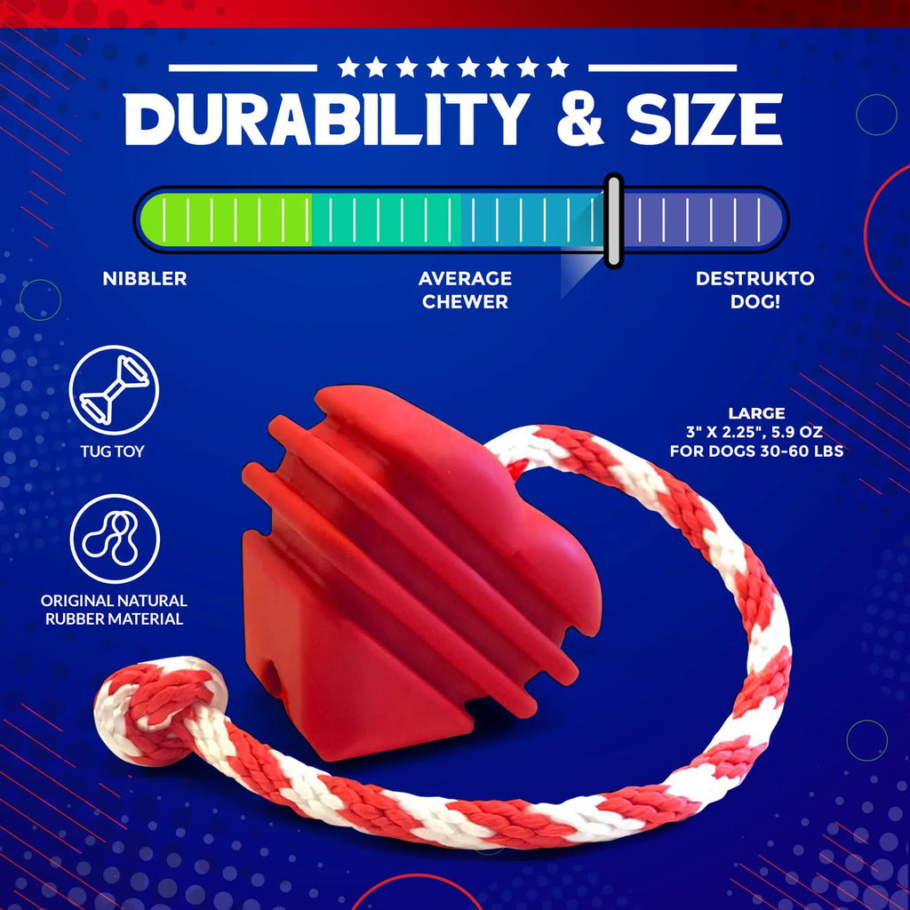 Corazón con Soga de Goma Ultra Resistente