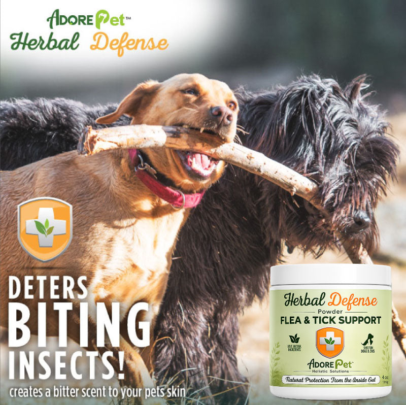 Polvo Herbal Repelente de Pulgas y Garrapatas – Adore Pet