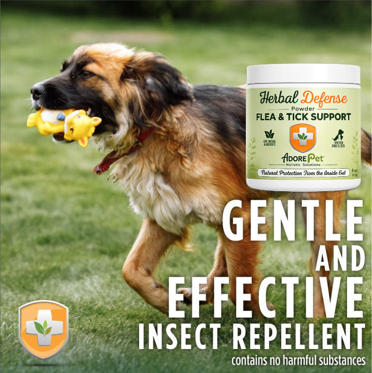 Polvo Herbal Repelente de Pulgas y Garrapatas – Adore Pet
