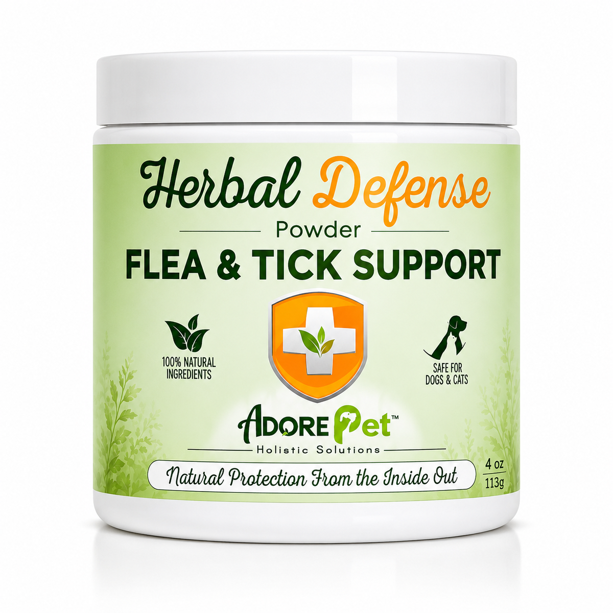 Polvo Herbal Repelente de Pulgas y Garrapatas – Adore Pet