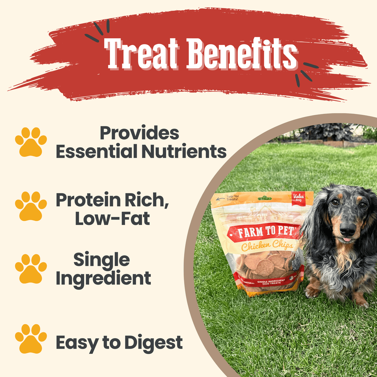 Chips de Pollo 100% Natural para Perros