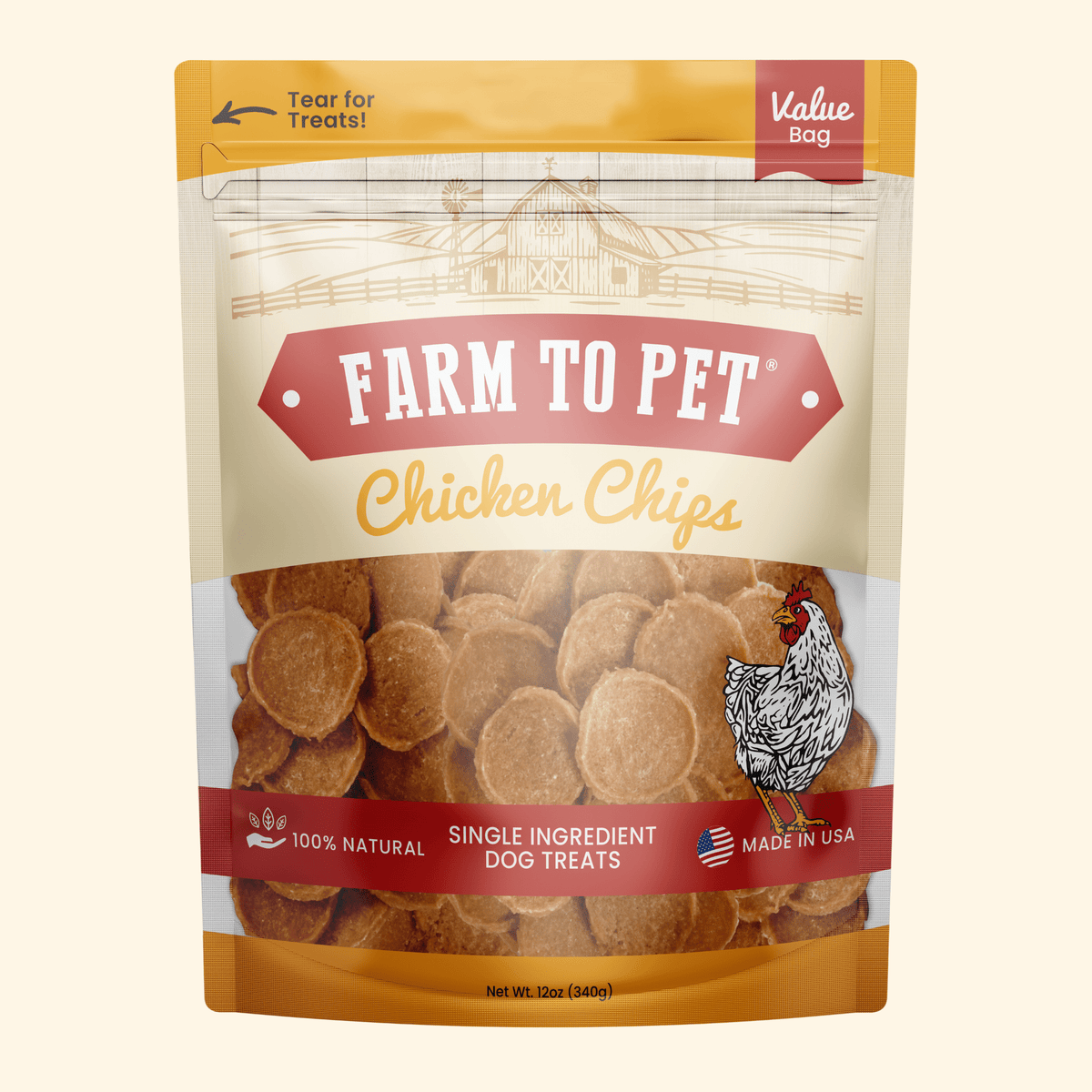 Chips de Pollo 100% Natural para Perros