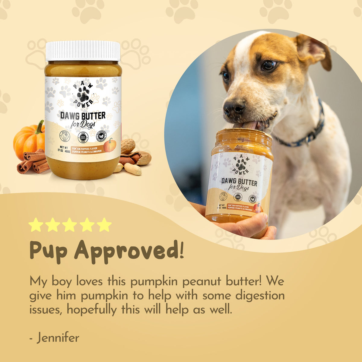 Mantequilla de Maní con Calabaza para Perros – Dawg Butter
