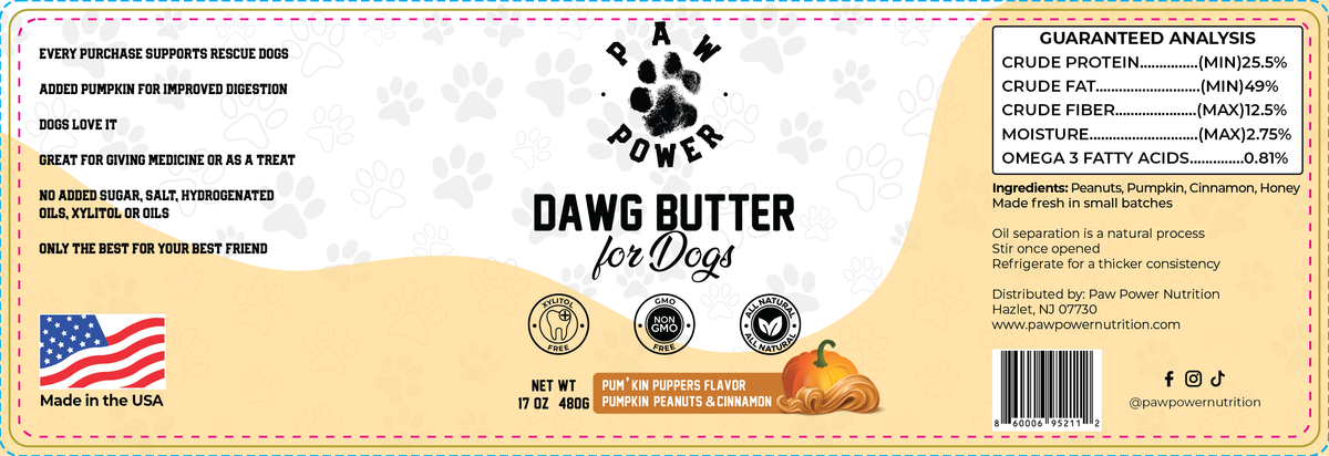 Mantequilla de Maní con Calabaza para Perros – Dawg Butter