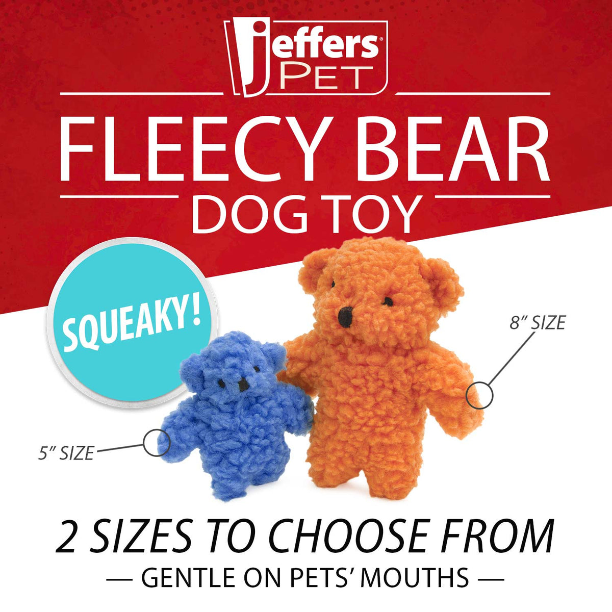 Osito de Peluche con Chillido para Perros – Jeffers